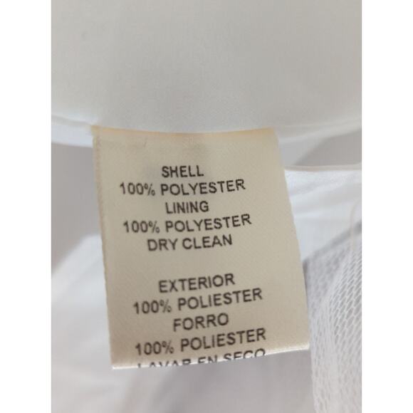 Eliza‎ J. Ivory Multi Floral Illusion Neck Belted Evening Dress Womens 6P NWT - Picture 13 of 16